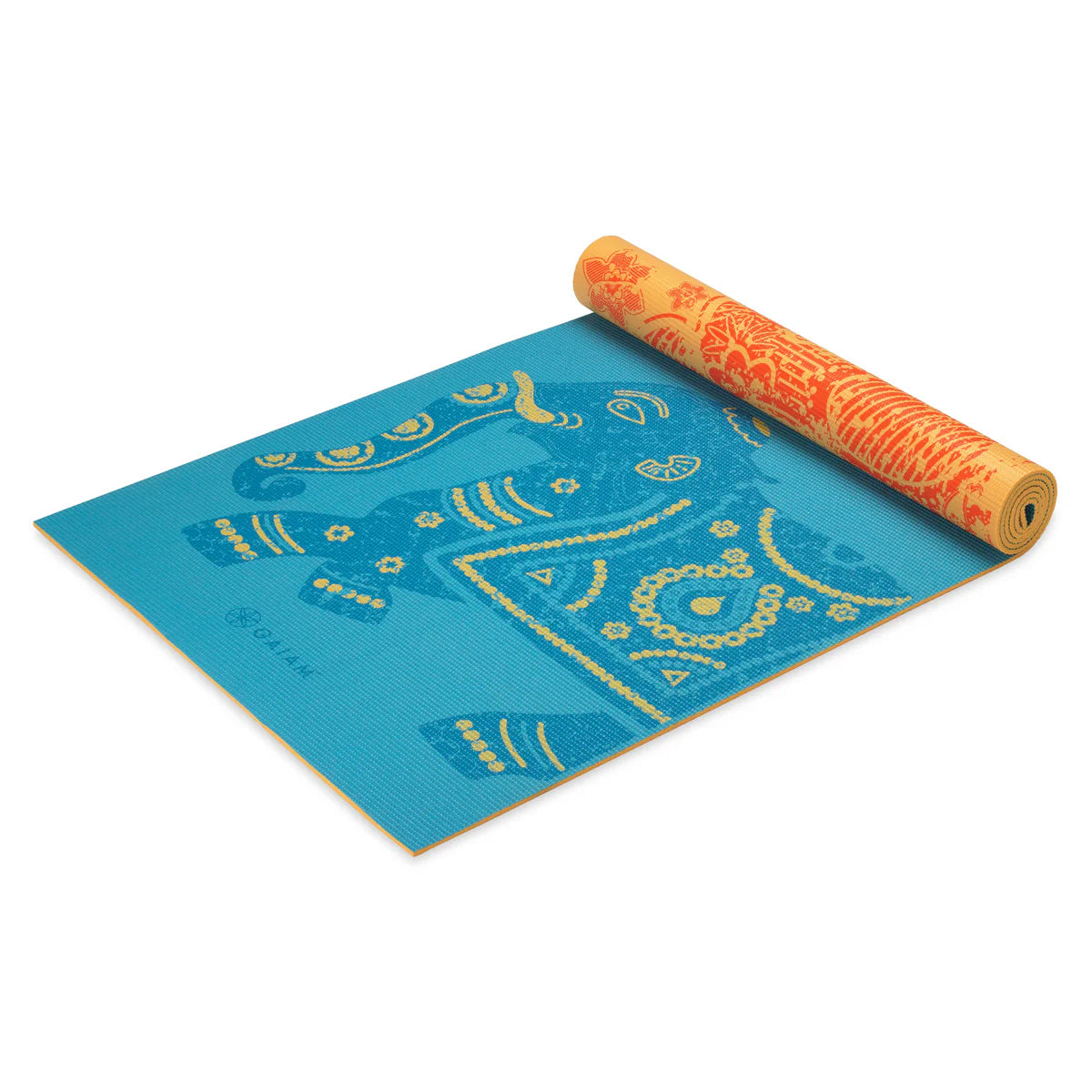 Premium Reversible Elephant Yoga Mat (6mm)