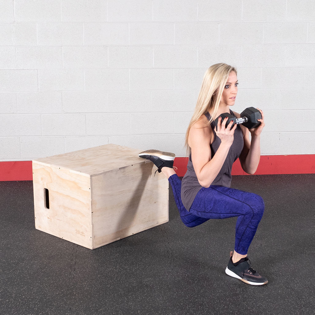 Body-Solid Tools 3-Way Wood Plyo Box 20 x 24 x 30 inch